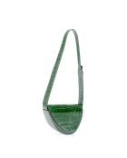 Bandolera Baily de piel verde botella - 23x7x8 cm