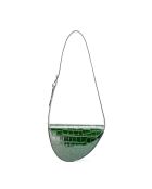 Bandolera Baily de piel verde botella - 23x7x8 cm