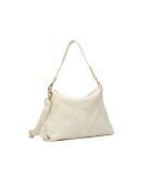 Bolso bandolera de piel Arden blanquecino - 36x25x11 cm