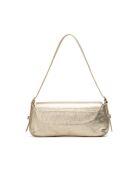 Luna Schultertasche aus goldfarbenem Leder - 23x11x3,5 cm
