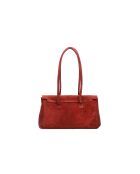Bolso de hombro Dunn de terciopelo burdeos - 32x18x12 cm