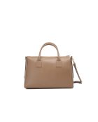 Handtasche Roux aus glänzendem braunem Leder - 36,5 x 28,5 x 13 cm