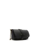 Beauty Schultertasche aus schwarzem Lammleder - 22x11x3 cm