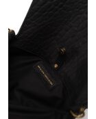 Beauty Schultertasche aus schwarzem Lammleder - 22x11x3 cm
