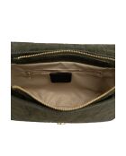 Andre flaschengrüne Schultertasche aus Samt - 26x17x8 cm