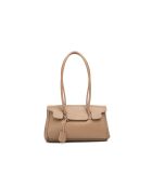 Fenn Schultertasche aus glänzendem braunem Leder - 32x18x12 cm