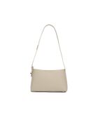 Cremefarbene Goldie Schultertasche aus Leder - 28x17x10,5 cm