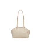 Bandolera Vale de piel beige - 25x19x11 cm