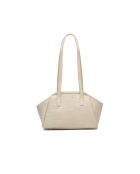 Bandolera Vale de piel beige - 25x19x11 cm