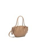Fuchs-Lederhandtasche in glänzendem Braun - 33x21x12 cm