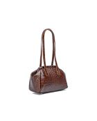 Bandolera Vale de piel chocolate - 25x19x11 cm