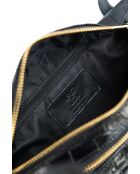 Riñonera Sena Croco de piel negra - 31x14x4,5 cm