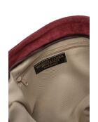 Burgundy Cole fluwelen schoudertas - 29x20x2 cm