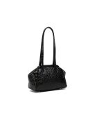 Bandolera Vale de piel negra - 25x19x11 cm