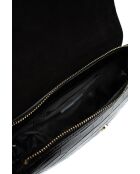 Bandolera Baily de piel negra - 23x7x8 cm