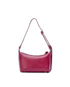 Bolso de hombro Gaia de piel burdeos - 22x13x10 cm