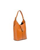 Borsa a tracolla Jora in pelle cammello - 27x41x12 cm