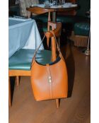 Borsa a tracolla Jora in pelle cammello - 27x41x12 cm