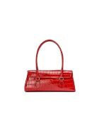 Briar Schultertasche aus burgunderfarbenem Leder - 34x15,5x11 cm