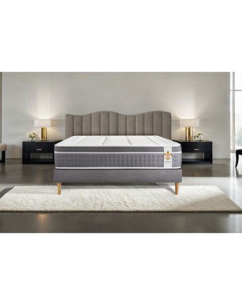 Matelas Trente gris/blanc - 90x190 cm