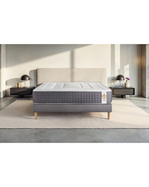 Matelas Vingt-Six gris/blanc - 140x190 cm