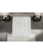 Matelas Trente gris/blanc - 200x200 cm