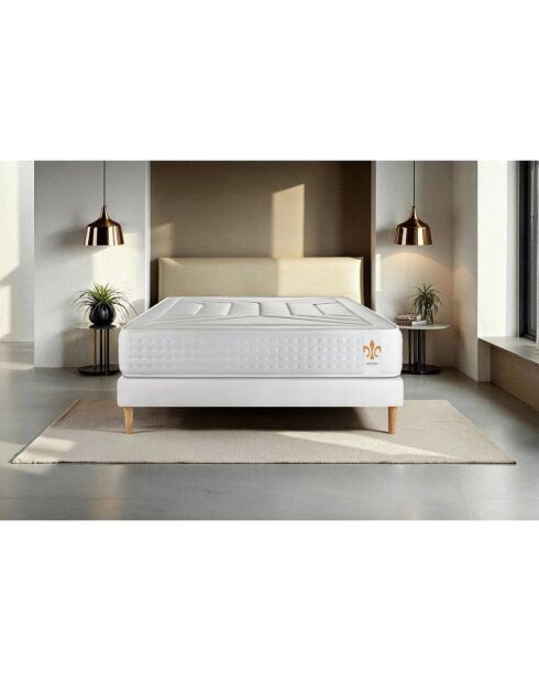 Vierentwintig witte matras + boxspringset - 90x200 cm