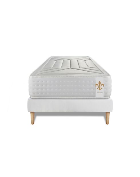 Vierentwintig witte matras + boxspringset - 90x200 cm
