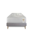 Ensemble Matelas + Sommier Vingt-Quatre blanc/gris - 90x200 cm