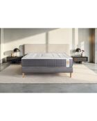 Ensemble Matelas + Sommier Vingt-Six gris/blanc - 90x190 cm
