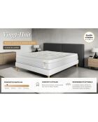 Ensemble Matelas + Sommier Vingt-Huit blanc - 90x190 cm
