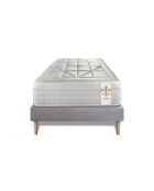 Ensemble Matelas + Sommier Vingt-Huit gris/blanc - 90x200 cm