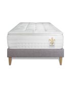 Ensemble Matelas + Sommier Vingt-Huit gris/blanc - 90x190 cm