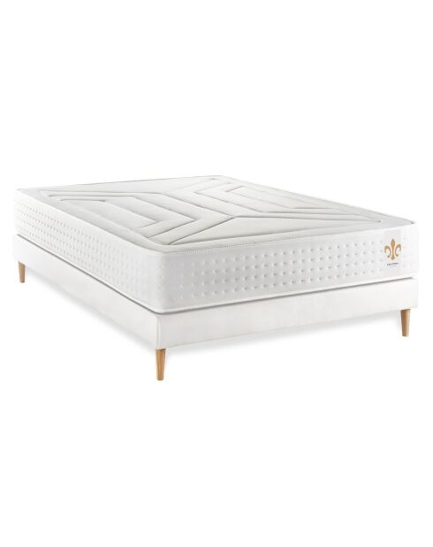 Vierentwintig witte matras + boxspringset - 180x200 cm