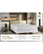 Vierentwintig witte matras + boxspringset - 140x200 cm