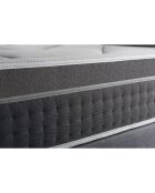 Ensemble Matelas + Sommier Trente gris/blanc - 90x200 cm