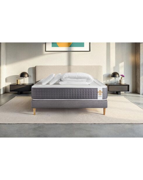 Pack dodo Vingt-Six gris/blanc - 140x200 cm
