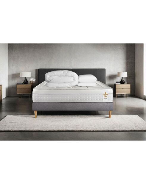 Pack dodo Vingt-Huit gris/blanc - 140x190 cm