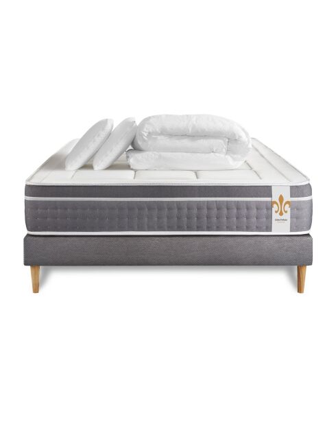 Pack dodo Trente gris/blanc - 160x200 cm