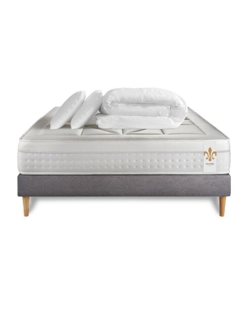 Pack dodo Vingt-Huit gris/blanc - 180x200 cm