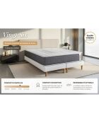 Ensemble Matelas + Sommier Vingt-Six blanc - 180x200 cm