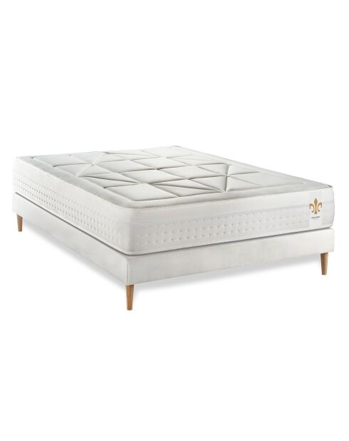 Ensemble Matelas + Sommier Vingt-Huit blanc - 140x190 cm