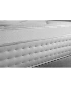 Ensemble Matelas + Sommier Vingt-Huit gris/blanc - 140x200 cm