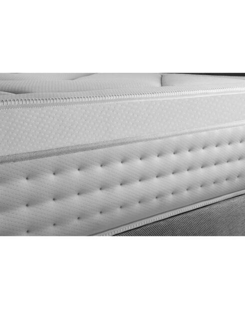 Ensemble Matelas + Sommier Vingt-Huit gris/blanc - 140x200 cm