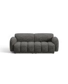 Divano Bilbao a 3 posti grigio scuro screziato - 196 x 88 x 73 cm