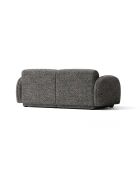 Divano Bilbao a 3 posti grigio scuro screziato - 196 x 88 x 73 cm