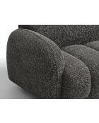 Divano Bilbao a 3 posti grigio scuro screziato - 196 x 88 x 73 cm