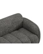 Divano Bilbao a 3 posti grigio scuro screziato - 196 x 88 x 73 cm
