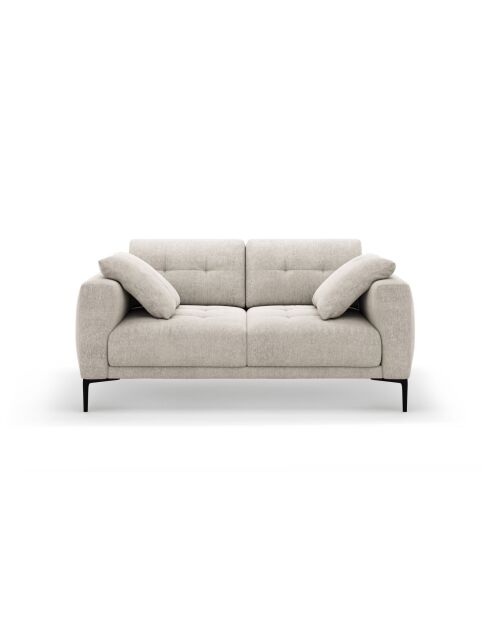 Canapé 2 places Lazio beige - 161 x 102 x 86 cm