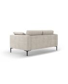 Canapé 2 places Lazio beige - 161 x 102 x 86 cm